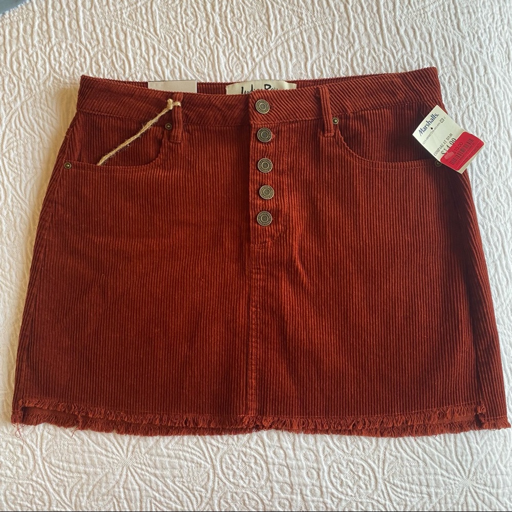 Indigo Rein Corduroy Midrise Skirt